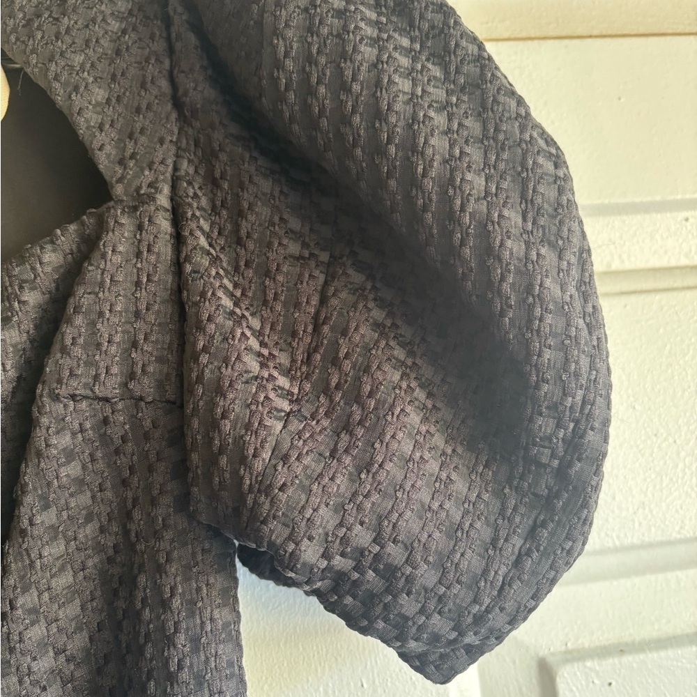 ANTONIO MELANI Black Textured Mini Dress - Picture 5 of 6